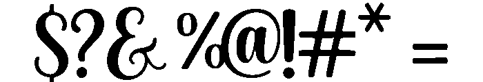 Sugar Magnolia Regular Font OTHER CHARS