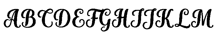 Sugar Magnolia Regular Font UPPERCASE