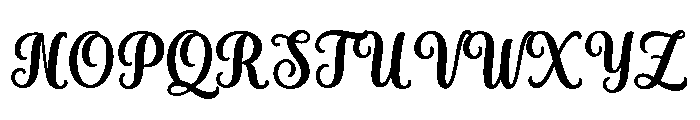Sugar Magnolia Regular Font UPPERCASE