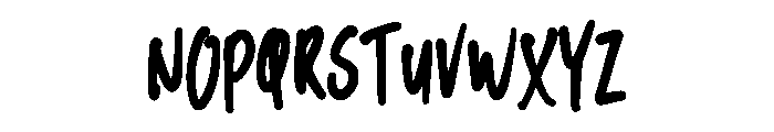 Sugar Megis Font LOWERCASE