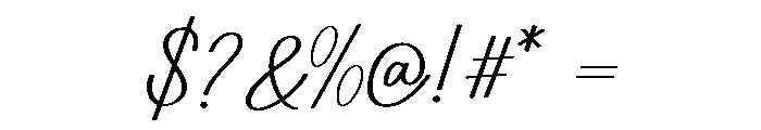 SugarFlick Font OTHER CHARS