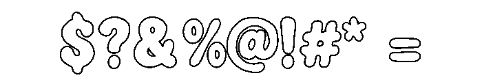 Summe Wishes Outline Font OTHER CHARS