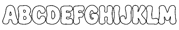 Summe Wishes Outline Font UPPERCASE