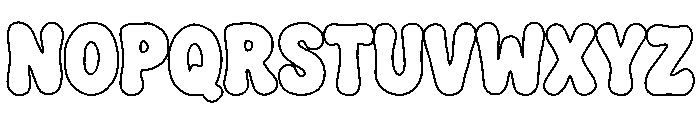 Summe Wishes Outline Font UPPERCASE