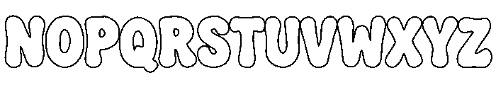 Summe Wishes Outline Font LOWERCASE