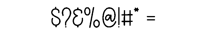 Summer Abjad Font OTHER CHARS