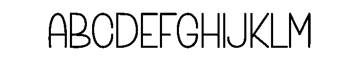 Summer Abjad Font UPPERCASE