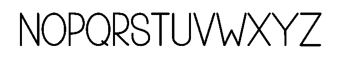Summer Abjad Font UPPERCASE
