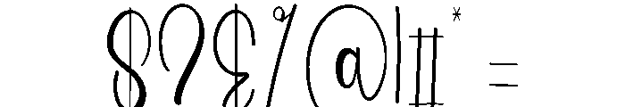 Summer Alphonse Font OTHER CHARS