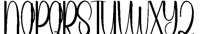 Summer Alphonse Font UPPERCASE
