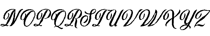 Summer Archive Cursive Font UPPERCASE