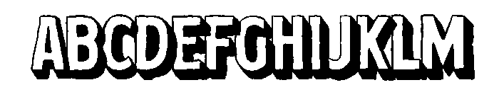 Summer Archive Extrude Font UPPERCASE