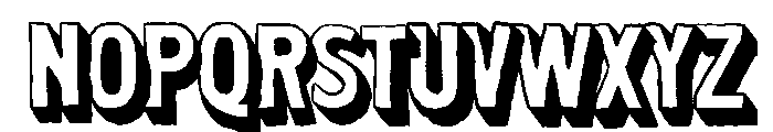 Summer Archive Extrude Font UPPERCASE