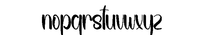 Summer Astride Font LOWERCASE