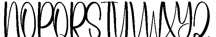 Summer Australian Font UPPERCASE