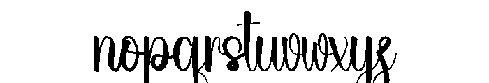 Summer Australian Font LOWERCASE