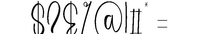 Summer Awhimsy Font OTHER CHARS
