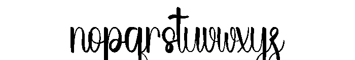 Summer Awhimsy Font LOWERCASE