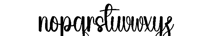 Summer Balinton Font LOWERCASE
