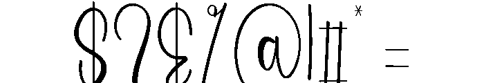 Summer Ballpoint Font OTHER CHARS
