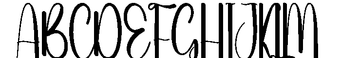 Summer Ballpoint Font UPPERCASE