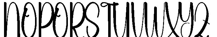 Summer Ballpoint Font UPPERCASE