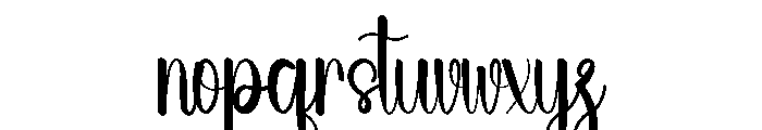 Summer Ballpoint Font LOWERCASE