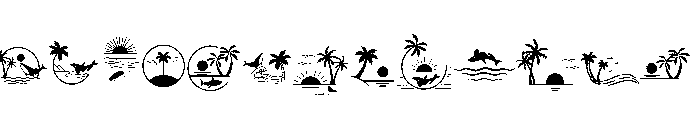 Summer Beach Elements FONT
