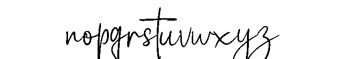 Summer Blythe Script Font LOWERCASE