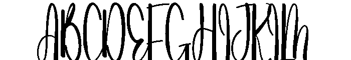 Summer Bookcase Font UPPERCASE