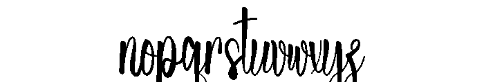 Summer Bookcase Font LOWERCASE