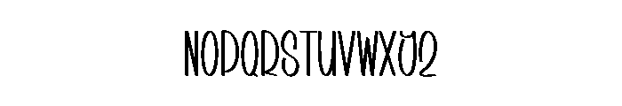 Summer Books Font UPPERCASE