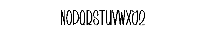 Summer Books Font LOWERCASE