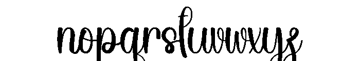 Summer Briefly Font LOWERCASE