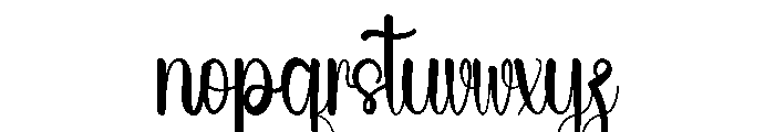 Summer Brighside Font LOWERCASE