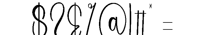 Summer Calming Font OTHER CHARS