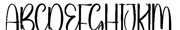 Summer Calming Font UPPERCASE