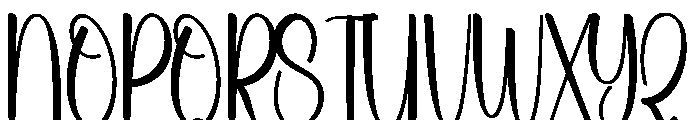 Summer Calming Font UPPERCASE