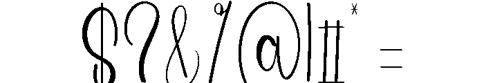 Summer Caraline Font OTHER CHARS
