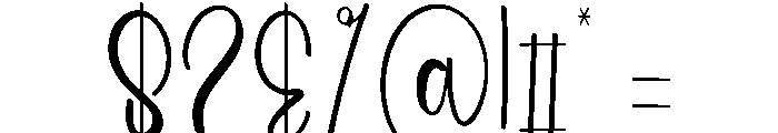 Summer Cavendish Font OTHER CHARS