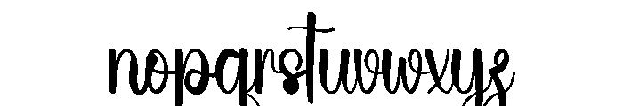Summer Cavendish Font LOWERCASE