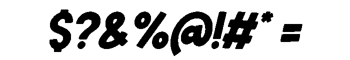 Summer Chunky Italic Font OTHER CHARS