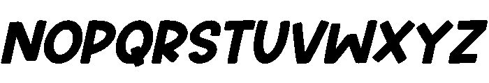 Summer Chunky Italic Font UPPERCASE