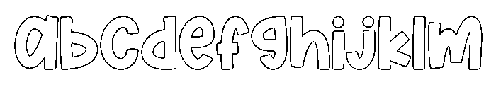 Summer Chunky Outline FONT