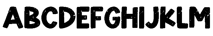 Summer Chunky Texture Font UPPERCASE
