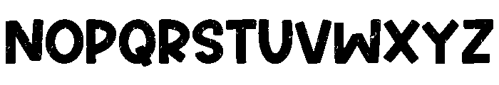 Summer Chunky Texture Font UPPERCASE