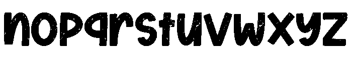 Summer Chunky Texture Font LOWERCASE