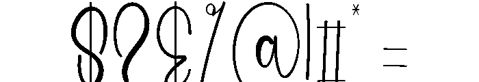 Summer Citydate Font OTHER CHARS