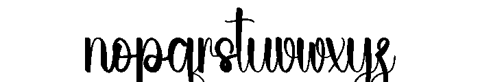 Summer Clarence Font LOWERCASE