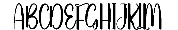 Summer Danglas Font UPPERCASE